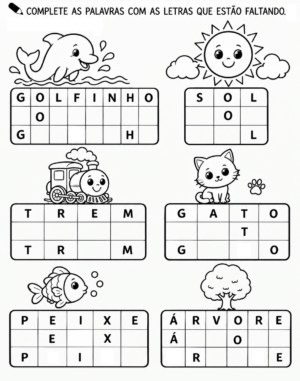 ATIVIDADES PARA EDUCAÇÃO INFANTIL